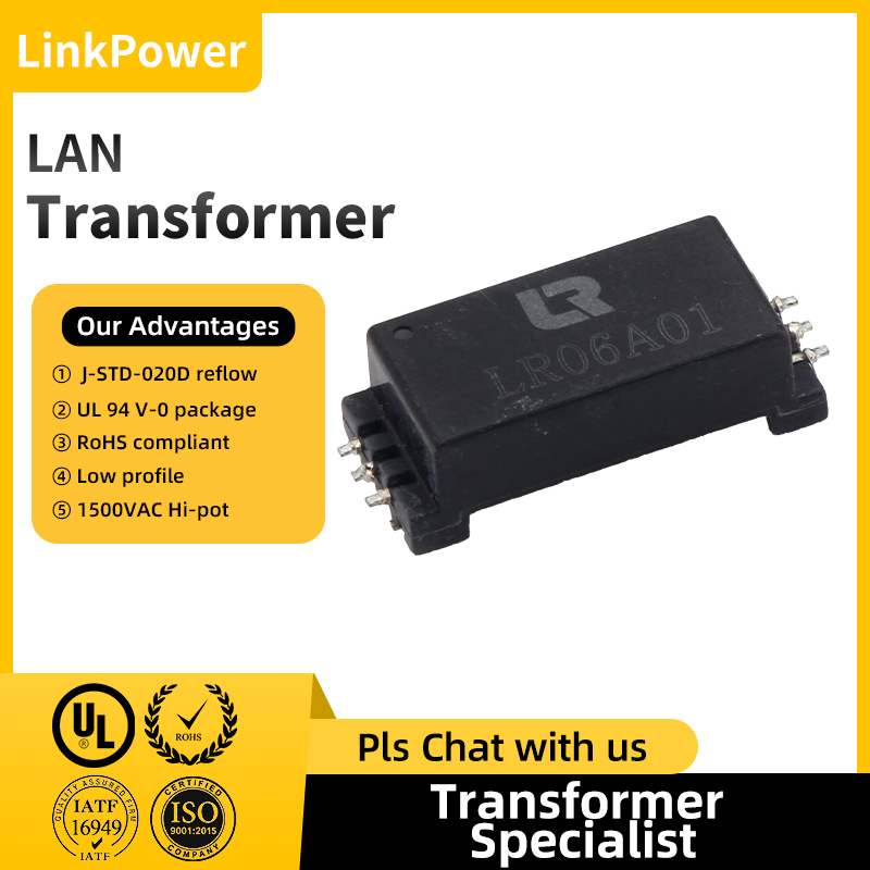 LAN transformers improve network performance and reliability and support high-speed data and power transmission.